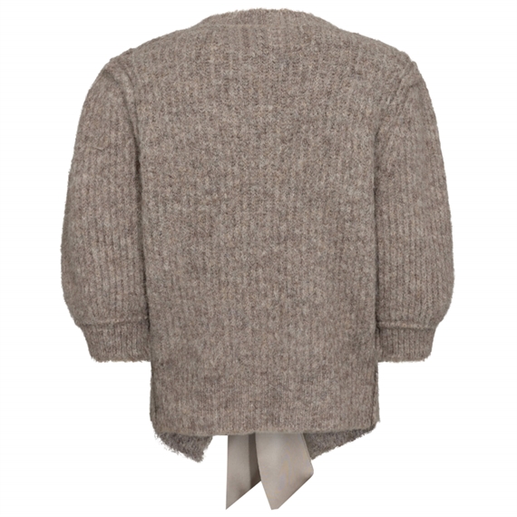 Co\'couture CoralieCC Bow Rib Cardigan, Waltnut
